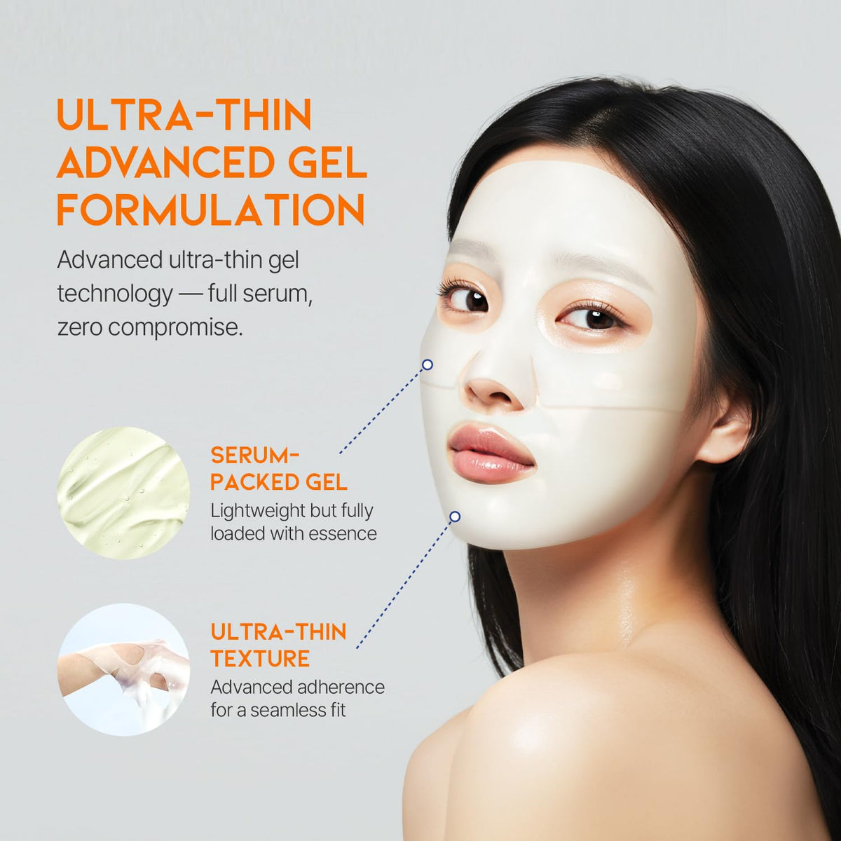 OOTD hydrogel sheet close-up reveals smooth texture and premium feel.
