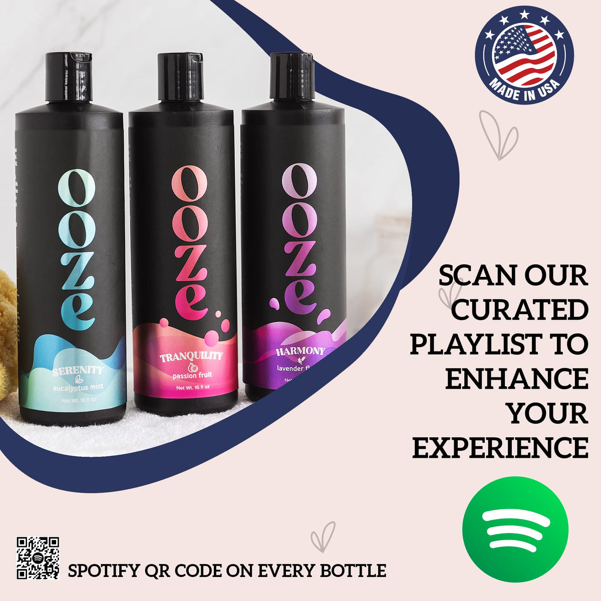 OOZE Passion Fruit Bubble Bath gift packaging ready for a thoughtful self-care gift