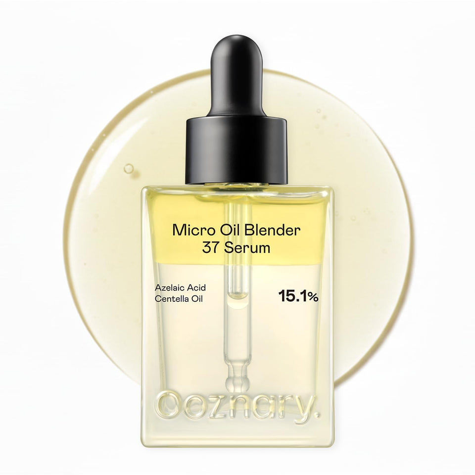 OOZNARY Azelaic Micro Oil Blender 37 serum bottle for lightweight blemish care on skin