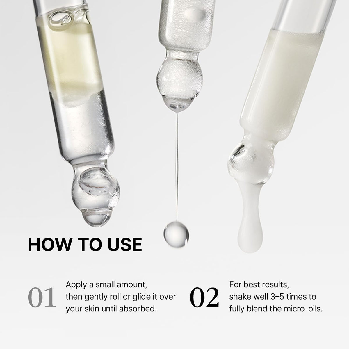 OOZNARY oil–water balance diagram communicating balanced hydration for skin.