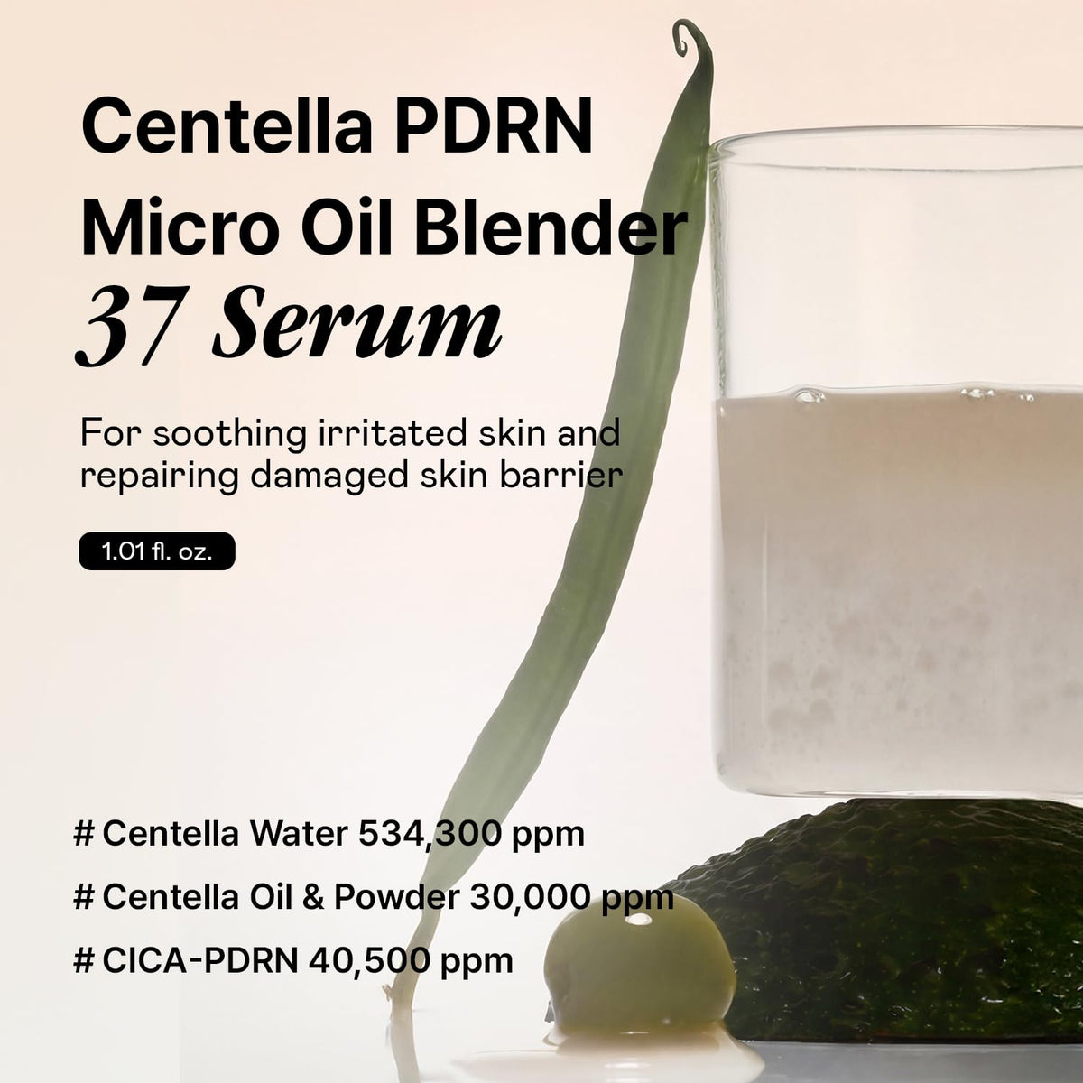 OOZNARY six-types Centella packaging highlighting diverse soothing ingredients.