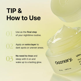 OOZNARY Vita 3 pudding cream with D Panthenol and amino acids for hydration and repair