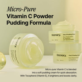 OOZNARY Vita 3 pudding cream vitamin C complex for brightening and fast absorption