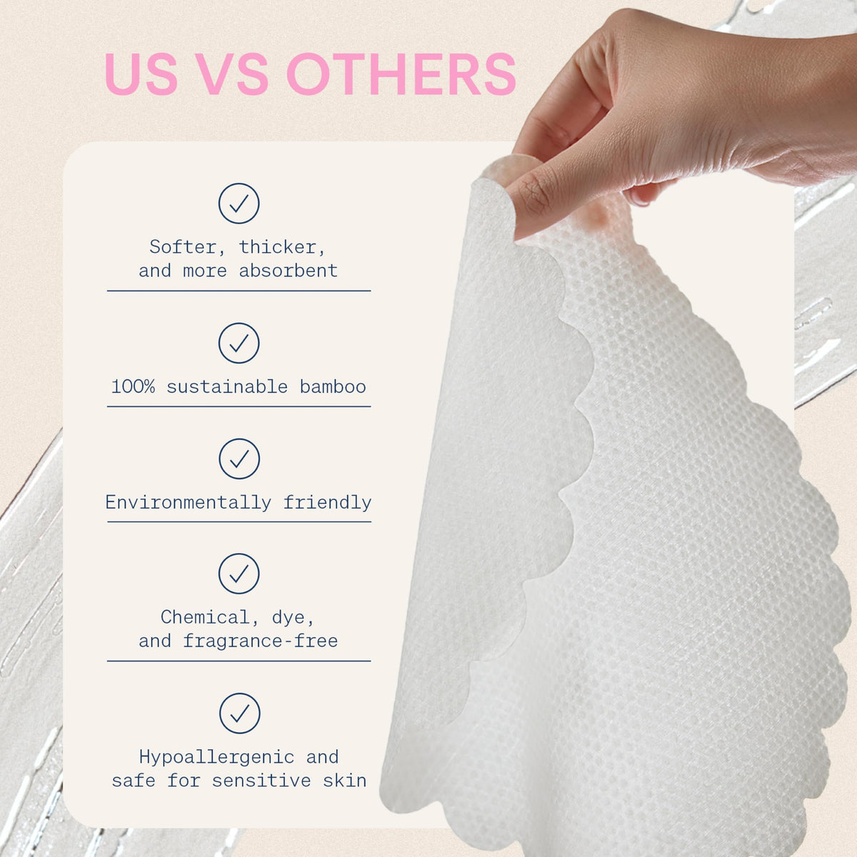 Opened pack of The Skinny Confidential disposable towels emphasizing convenience and freshness.
