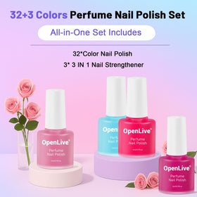 OpenLive salon-grade nail polish formula in sleek bottles