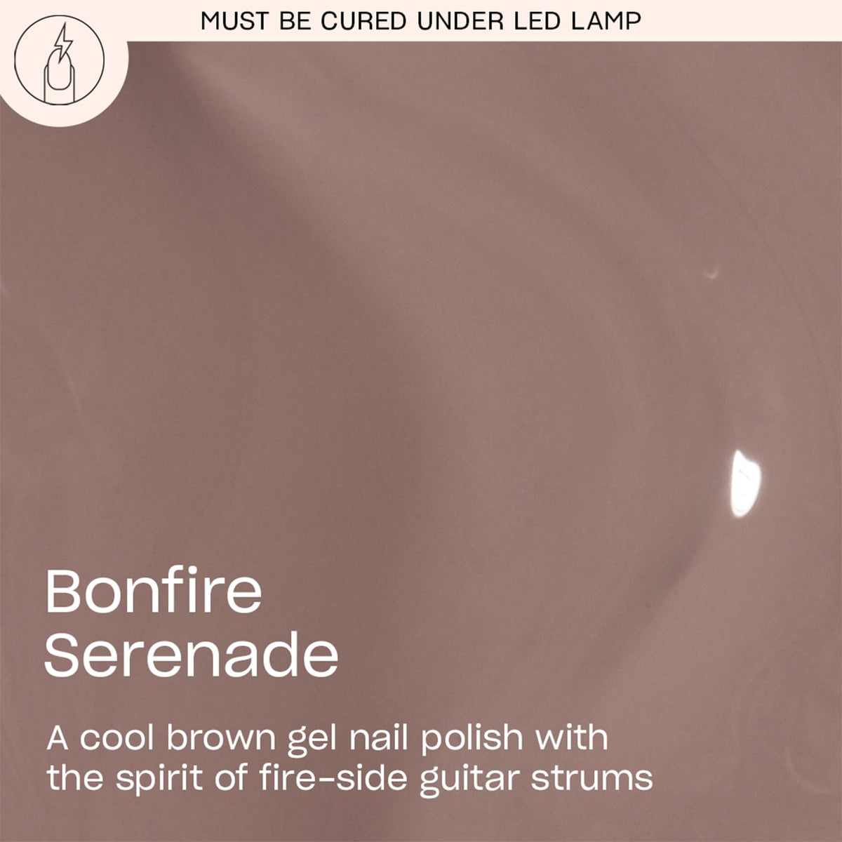 OPI GelColor Bonfire Serenade brush-stroke swatch reveals smooth, even coverage.