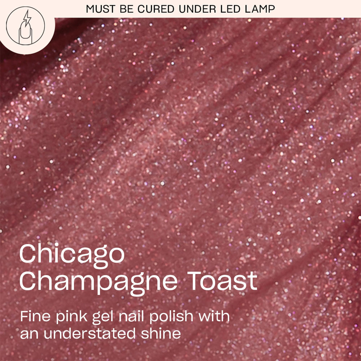 OPI GelColor Chicago Champagne Toast brush applying for smooth, even coverage.