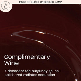 OPI GelColor Complimentary Wine brush-stroke delivering smooth coverage
