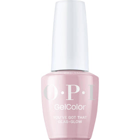OPI GelColor Glas-glow bottle close-up showing glossy finish and long-wear potential