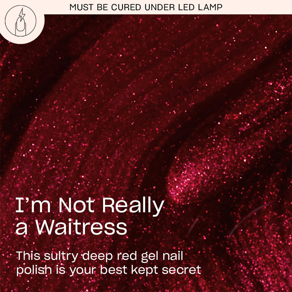 OPI GelColor I'm Not Really a Waitress brush-stroke application demonstrating smooth coverage