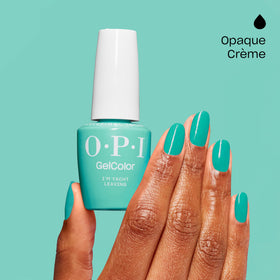 OPI GelColor I'm Yacht Leaving LED cure lamp delivers a fast 30-second set.
