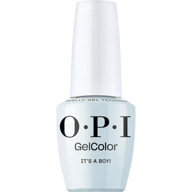 OPI GelColor It's a Boy! baby blue bottle with long-lasting salon shine