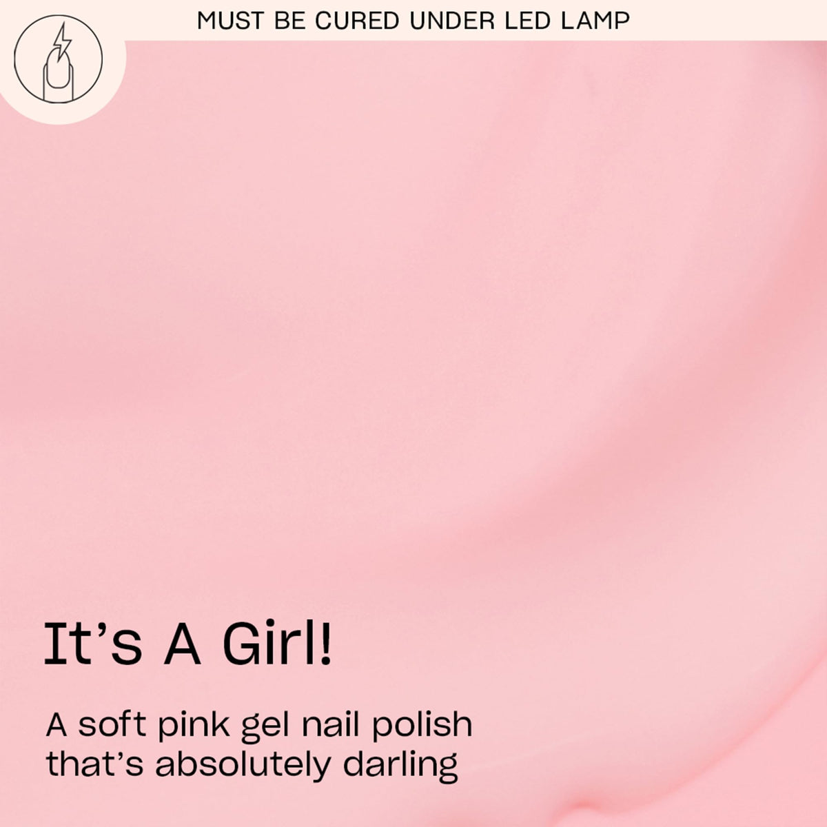 OPI GelColor It's a Girl! brush strokes for smooth, even color application.