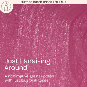 OPI GelColor Just Lanai-ing Around on nails demonstrates smooth, opaque coverage