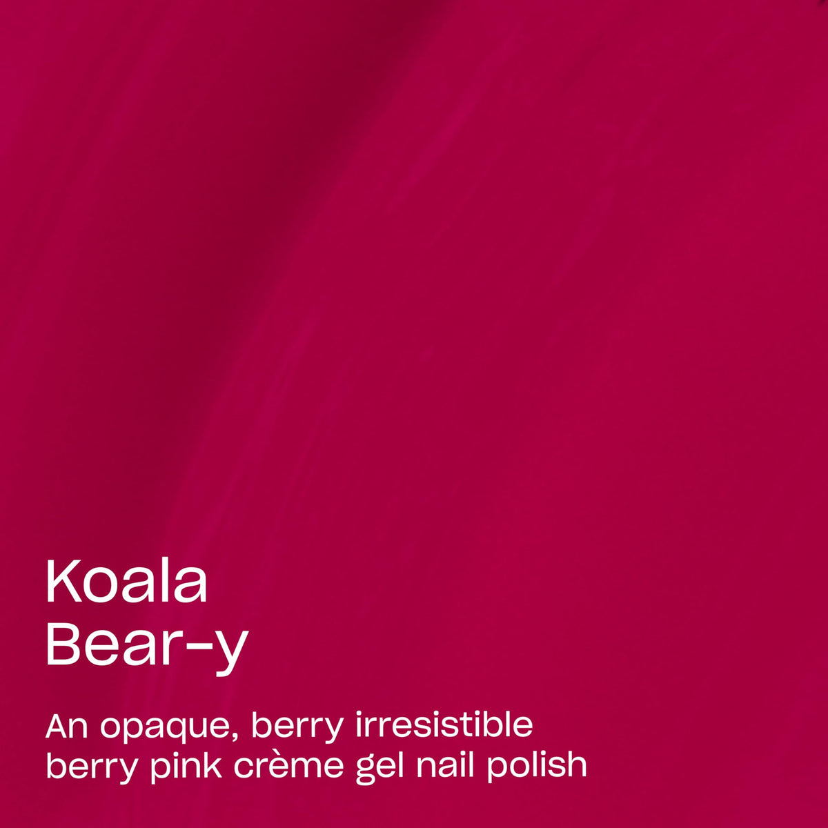 OPI GelColor Koala Bear-y brush stroke demonstrates smooth coverage