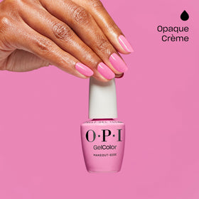 OPI GelColor Makeout-side color swatch displays bright pink shade