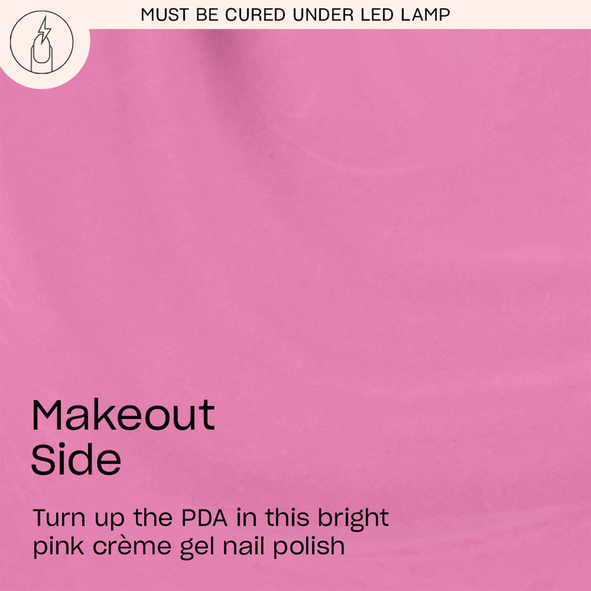 OPI GelColor Makeout-side nails closeup with glossy chip-resistant finish