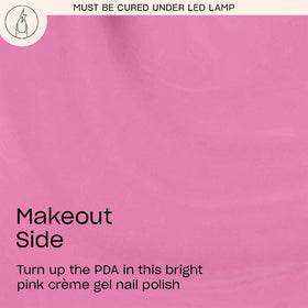 OPI GelColor Makeout-side nails closeup with glossy chip-resistant finish