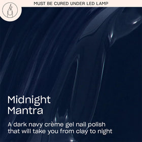 OPI GelColor Midnight Mantra brush-stroke demonstrates smooth, even application.