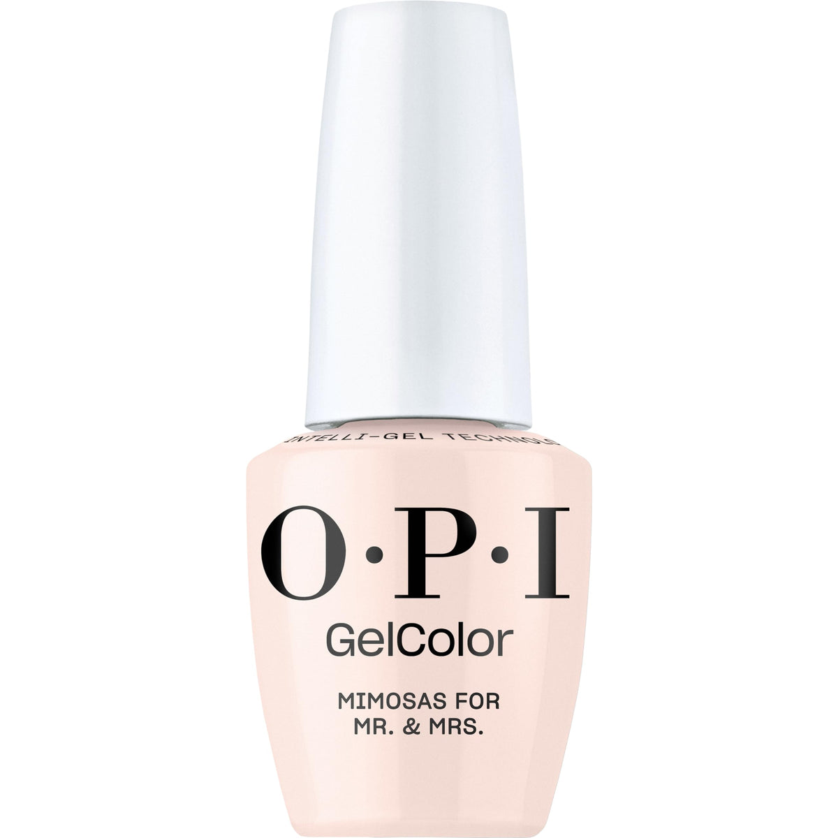 OPI GelColor Mimosas for Mr. & Mrs bottle-front with a glossy peach-pink finish.