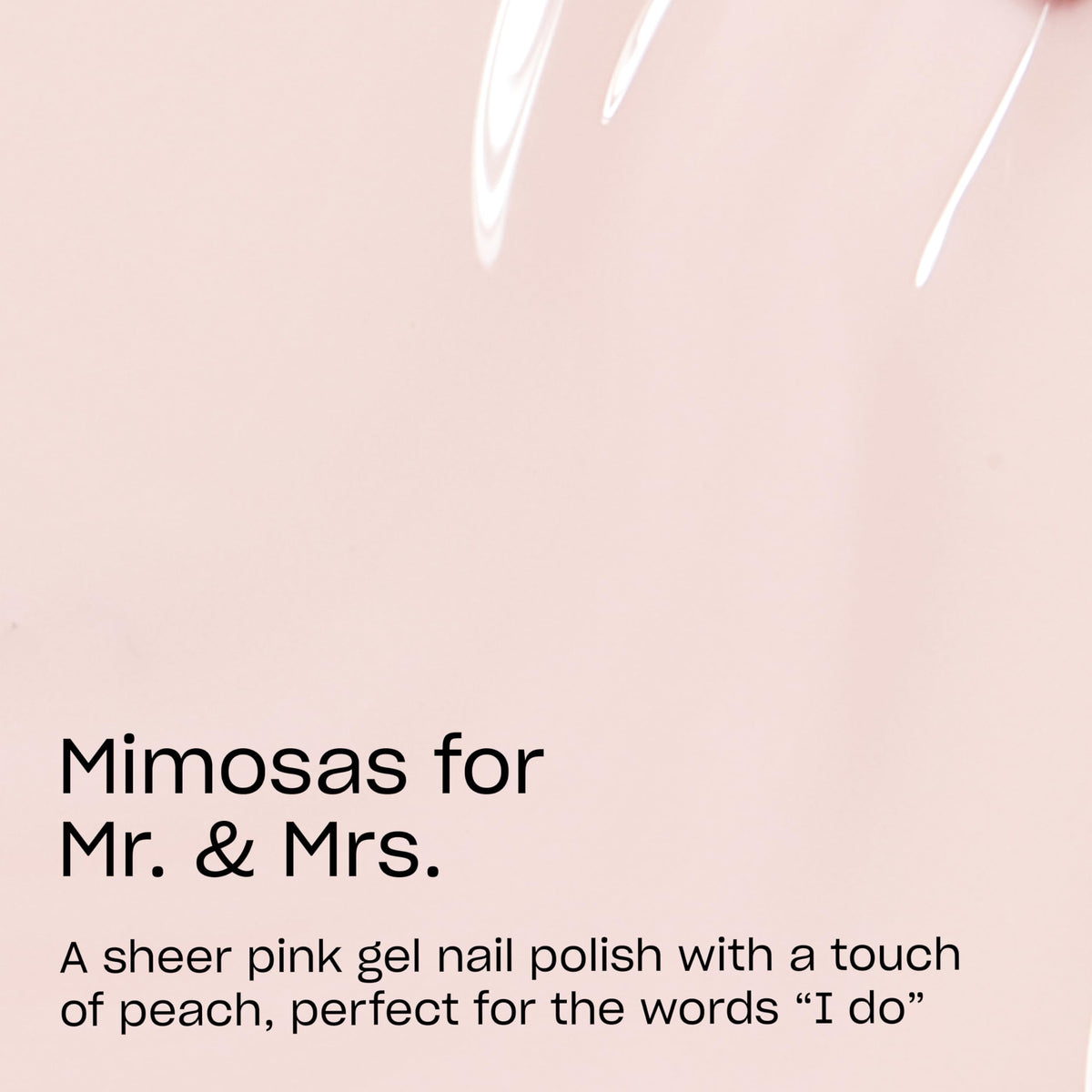 OPI GelColor Mimosas for Mr. & Mrs nail-application showing smooth coverage.