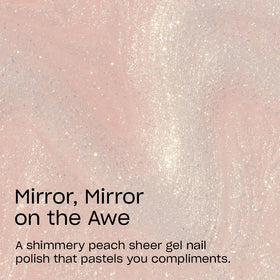 OPI GelColor Mirror, Mirror on the Awe gold shimmer detail for luxe shine