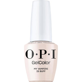 OPI GelColor My Vampire is Buff bottle shows the soft beige cream shade with long-lasting color.