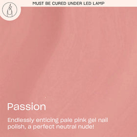 OPI GelColor Passion pale pink crème, fast cure for quick manicures