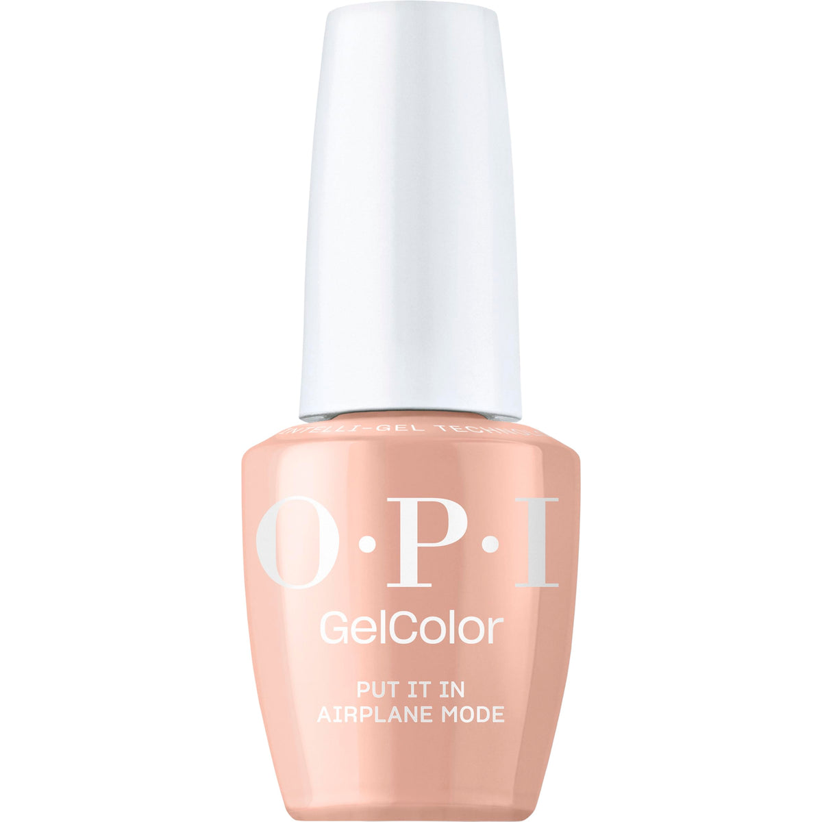 OPI GelColor Put it in Airplane Mode bottle closeup shows premium finish and consistency.