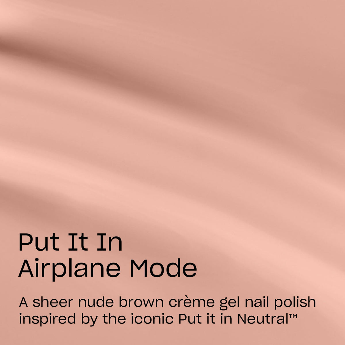 OPI GelColor Put it in Airplane Mode brush application demonstrates smooth, even color.