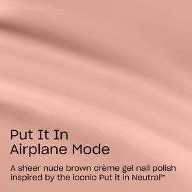 OPI GelColor Put it in Airplane Mode brush application demonstrates smooth, even color.