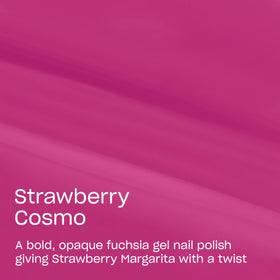 OPI GelColor Strawberry Cosmo nail swatches reveal vibrant pink wear