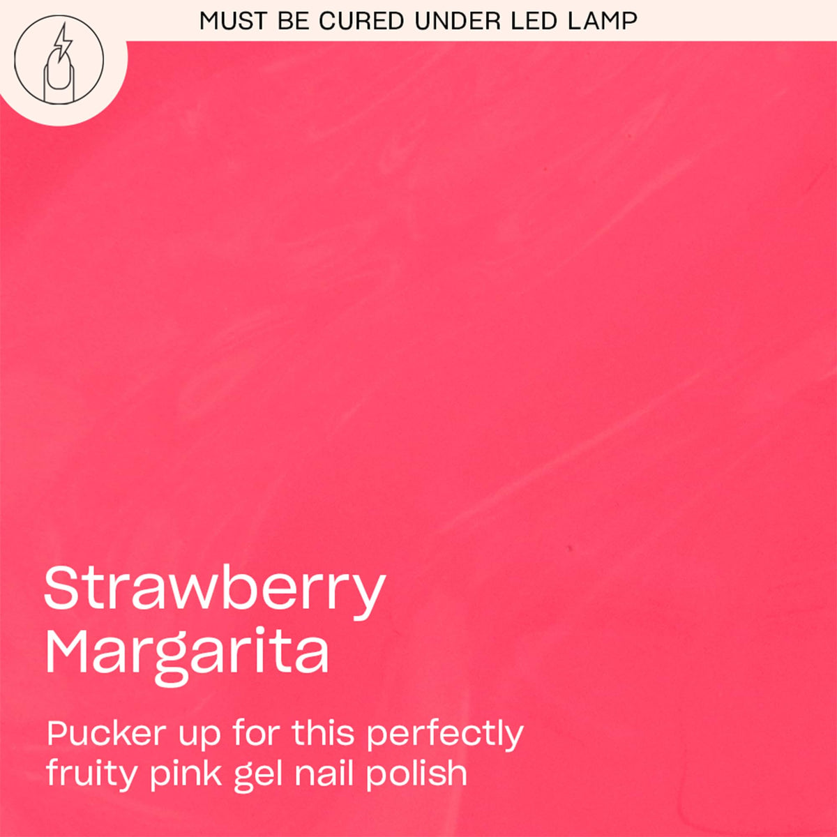 OPI GelColor Strawberry Margarita brush stroke for smooth application