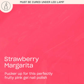 OPI GelColor Strawberry Margarita brush stroke for smooth application
