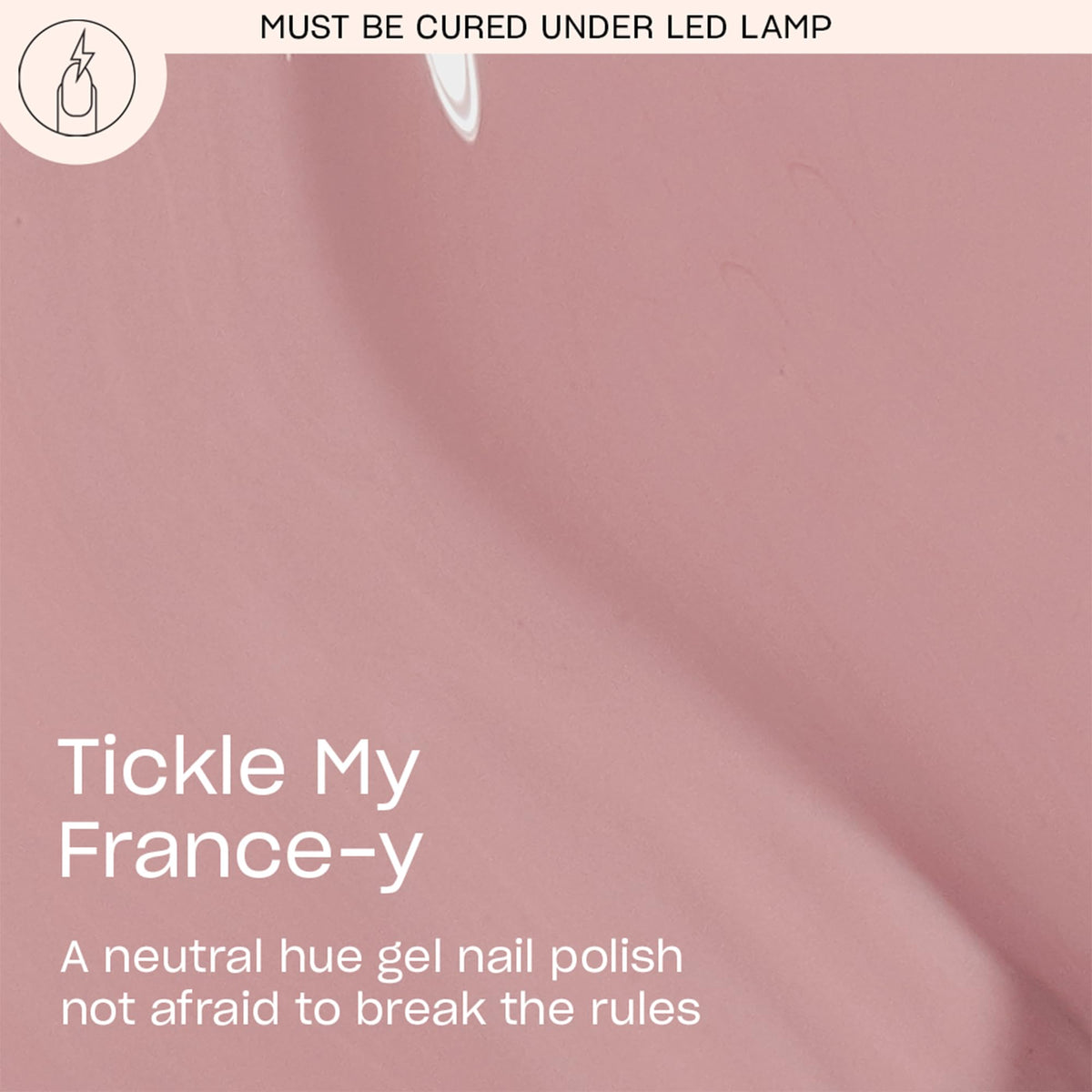 OPI GelColor Tickle My France-y swatches reveal a smooth opaque nude pink finish
