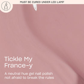 OPI GelColor Tickle My France-y swatches reveal a smooth opaque nude pink finish
