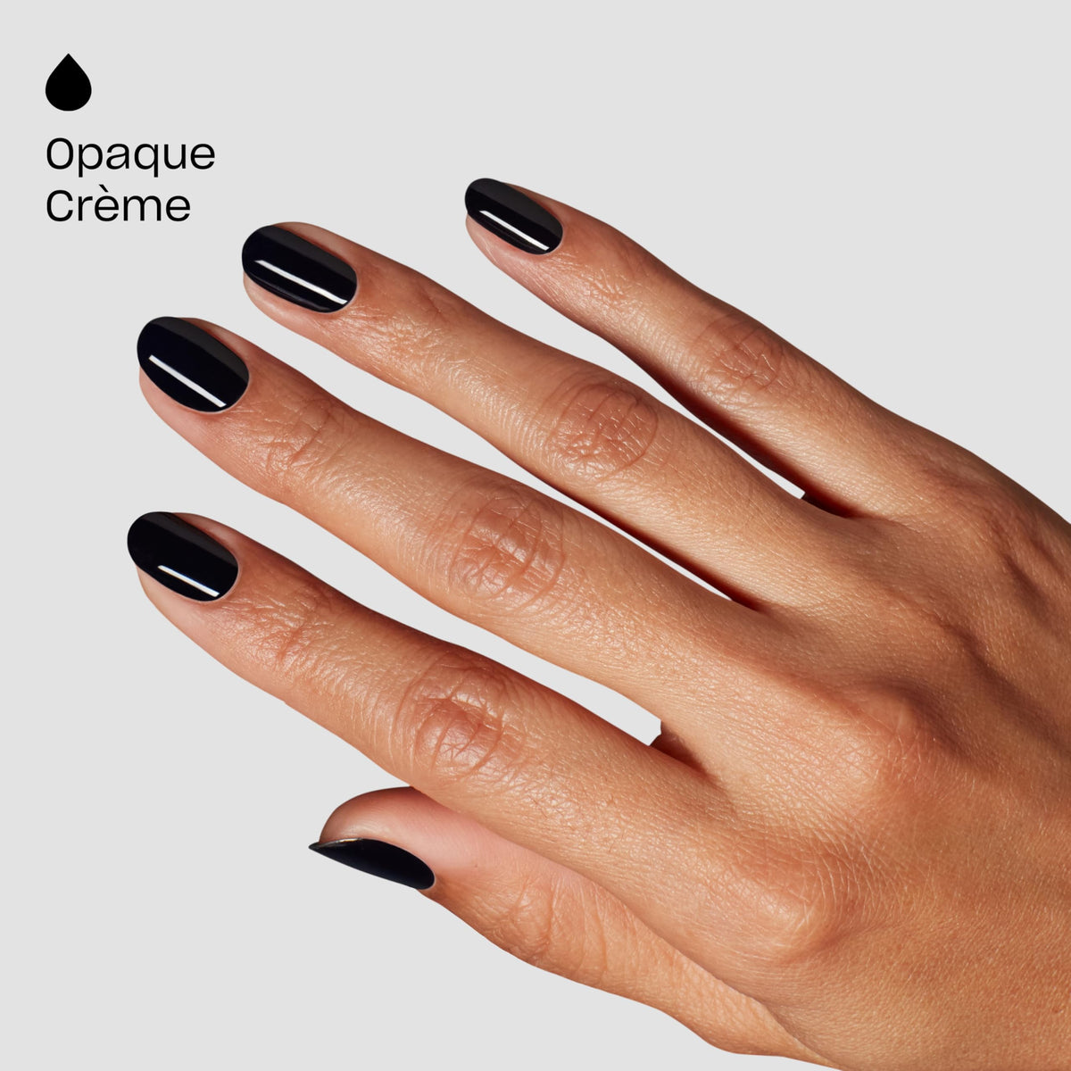 OPI GELement Emotional blue undertone in glossy finish shine.