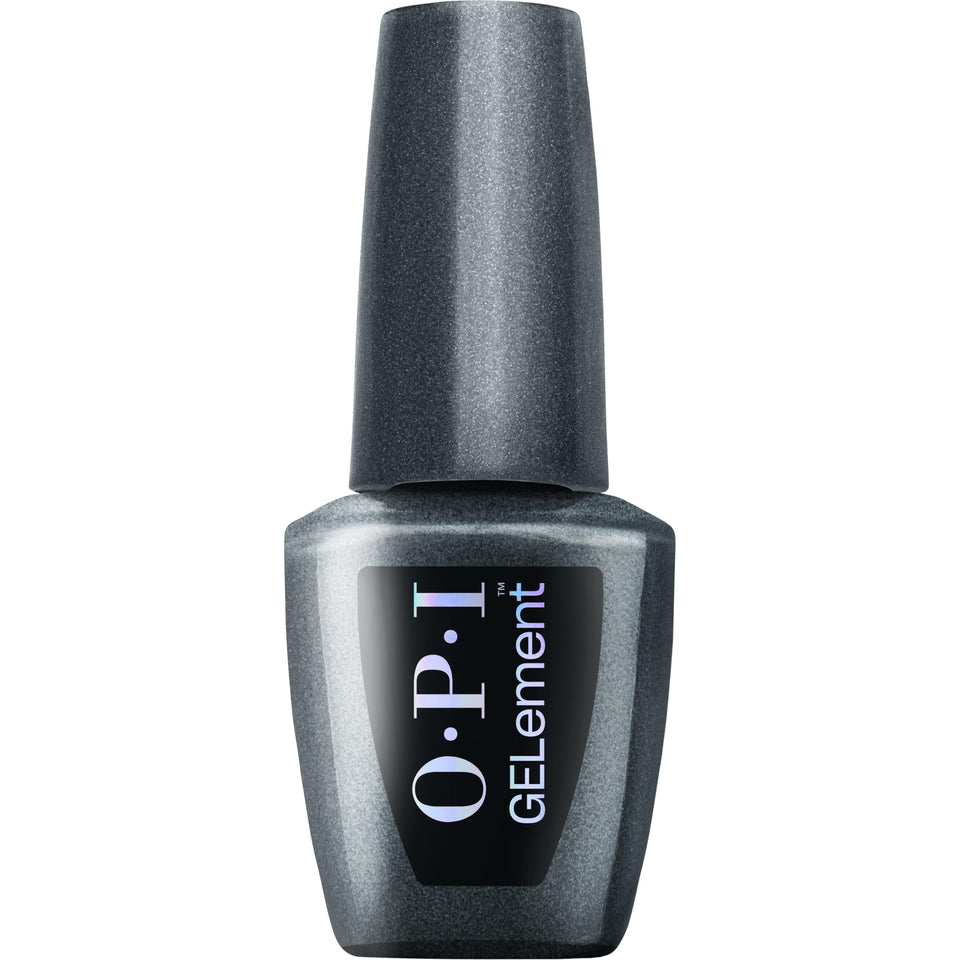 OPI GELement Emotional bottle cap close-up showing rich black-blue gel color.