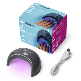 OPI GELement LED lamp front view enables at home gel manicures.
