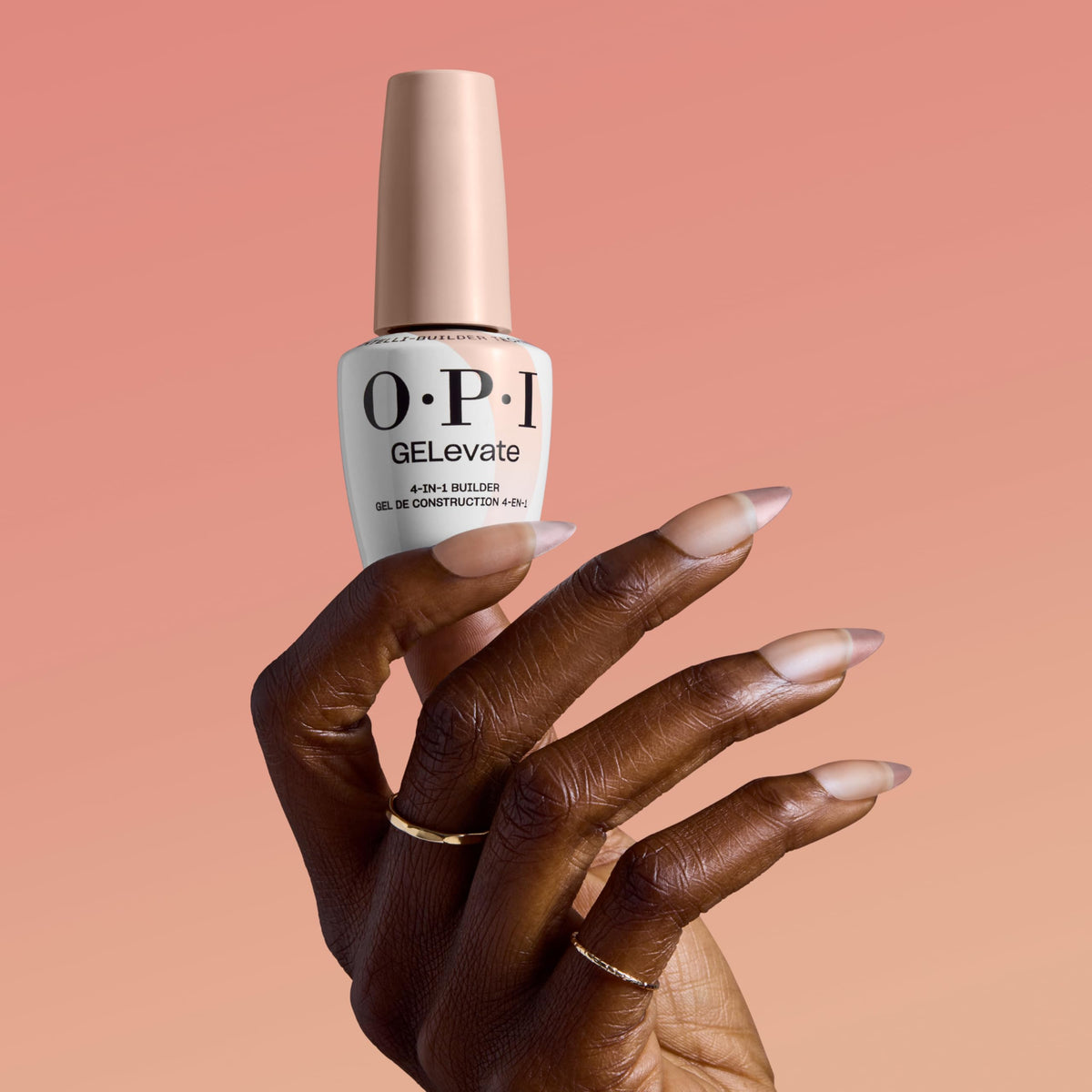 Crystal-clear gel overlay on nail for durability