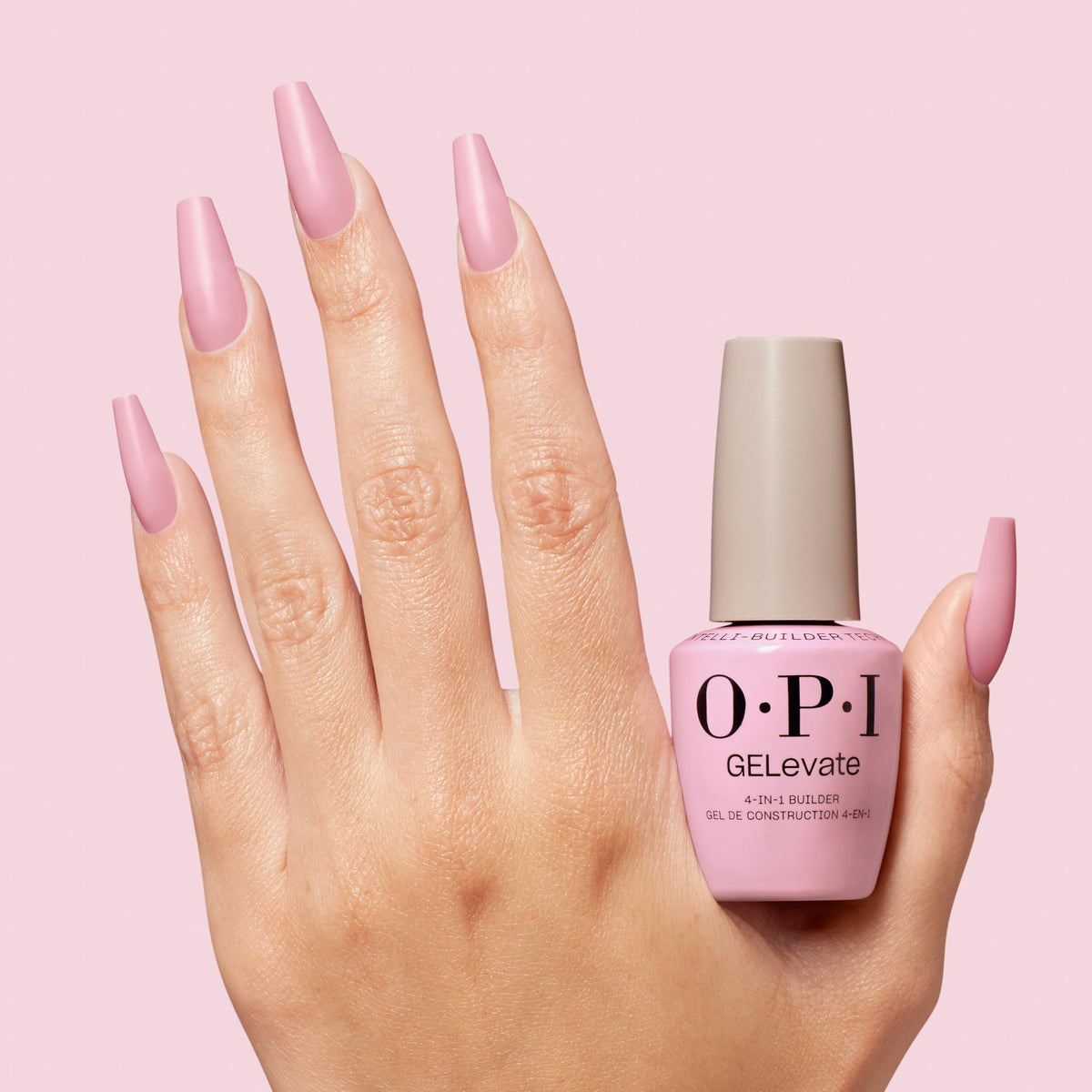 OPI GELevate 4-in-1 gel builds length for short nails