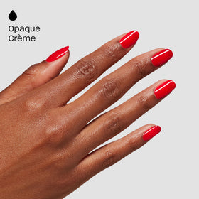 OPI GELement Glossy Goddess brush applying color on nail.