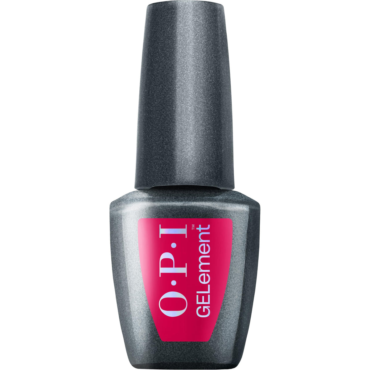 OPI GELement Clawberry Margarita bottle shot with vibrant hot pink gel polish for at-home manicures