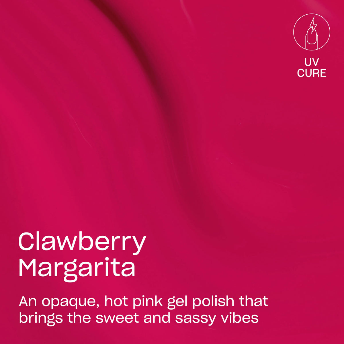 OPI GELement Clawberry Margarita brush stroke demonstrates smooth, even color application