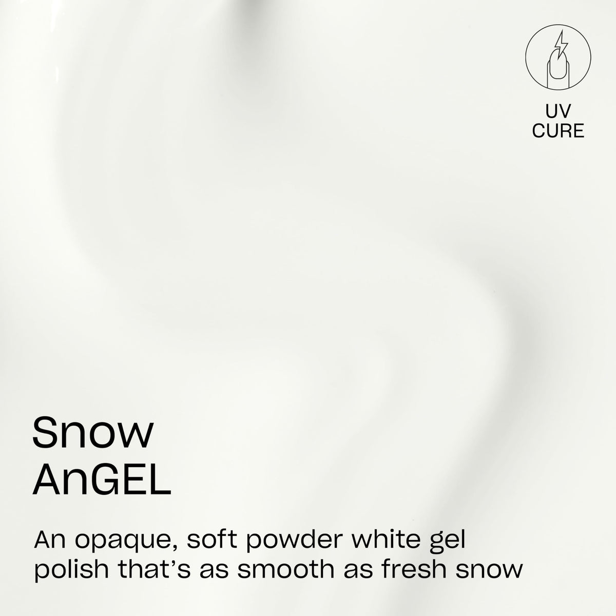 OPI GELement Snow AnGEL brush applying the creme white shade for an easy at-home manicure.