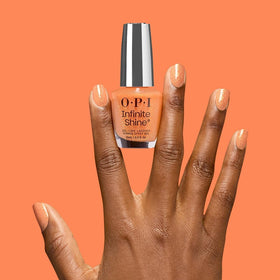 OPI Infinite Shine Dreamsicle top coat for a high-gloss gel-like finish.