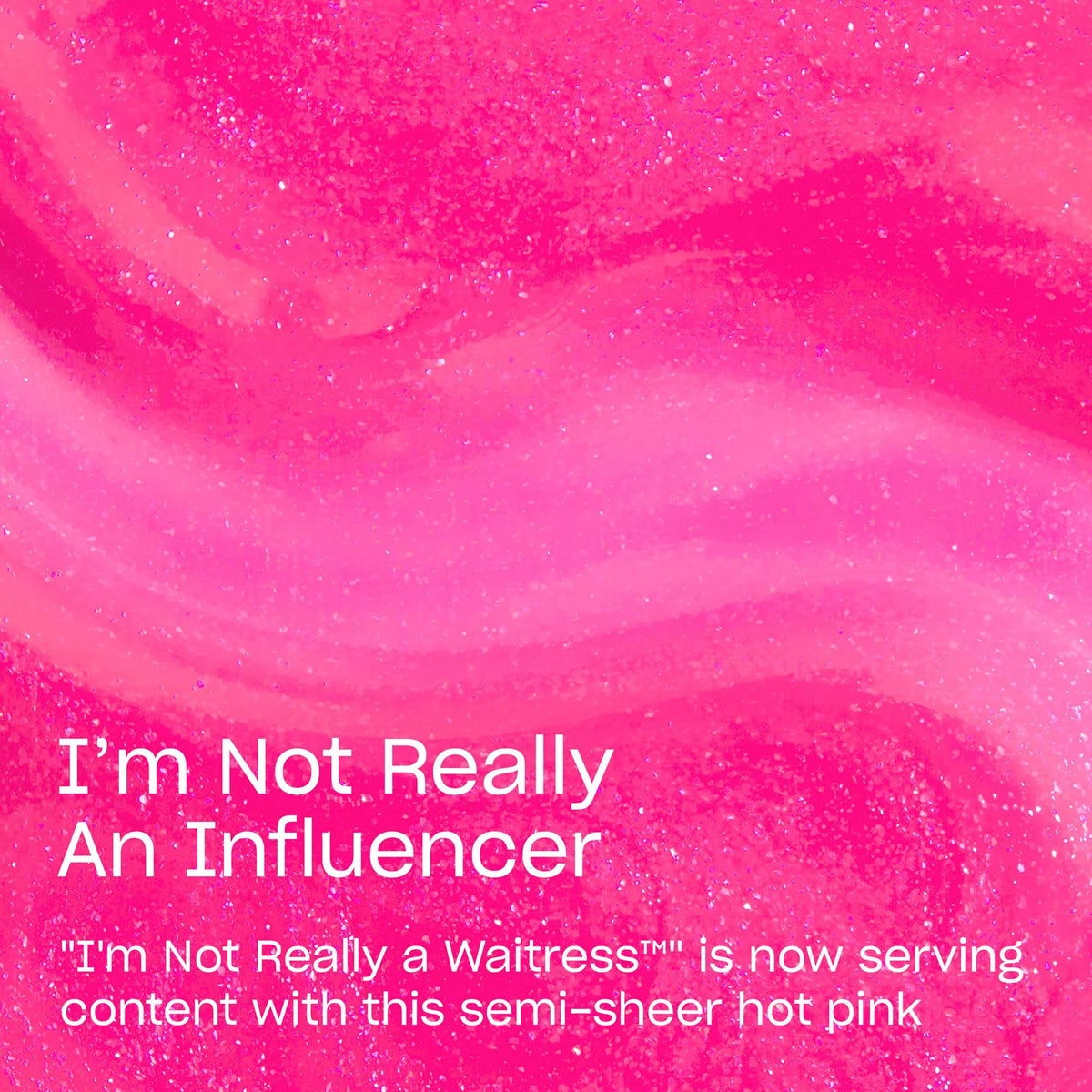 OPI Infinite Shine im-not-really-an-influencer nail swatch with glitter highlights for versatile looks