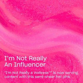 OPI Infinite Shine im-not-really-an-influencer nail swatch with glitter highlights for versatile looks