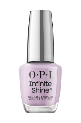 OPI Infinite Shine Last Glam Standing bottle close-up showing gel-like gloss finish.
