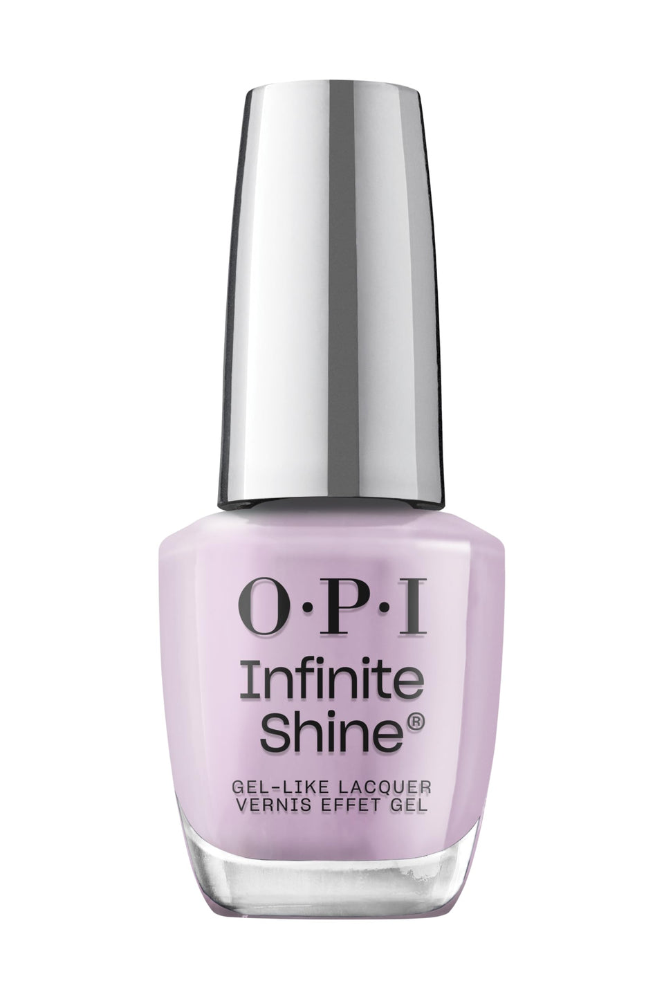 OPI Infinite Shine Last Glam Standing bottle close-up showing gel-like gloss finish.